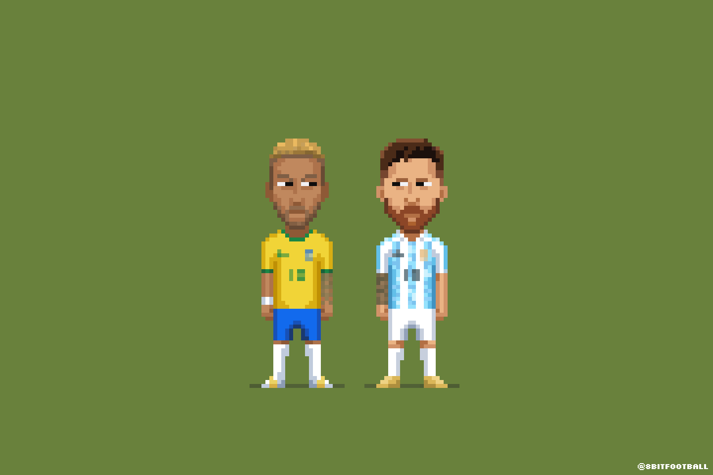 Brazil and Argentina in Copa America 2021 Final