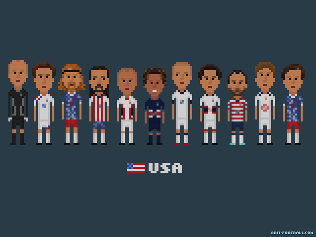 A compilation of US soccer players