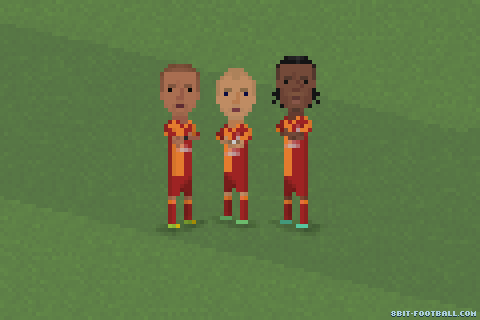 Felipe Melo, Sneijder and Drogba celebration